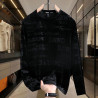 Thin fashion sweatshirt long-sleeved gold velvet high-end men's round-neck new casual bottom