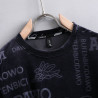 Thin fashion sweatshirt long-sleeved gold velvet high-end men's round-neck new casual bottom