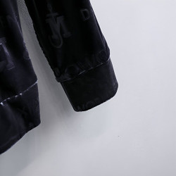 Thin fashion sweatshirt long-sleeved gold velvet high-end men's round-neck new casual bottom