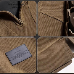 Corduroy sweatshirt retro style men's long-sleeved polo shirt half-zipper stand-up collar top