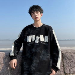Sweatshirt fake two-piece long-sleeved youth round-neck bottom loose fashion brand top