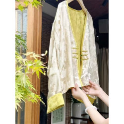 New Chinese national style top temperament set national style coat shorts two-piece set for women