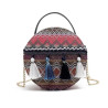 Ethnic minority bag pure handmade embroidery tassel waist bag