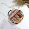 Ethnic minority bag pure handmade embroidery tassel waist bag