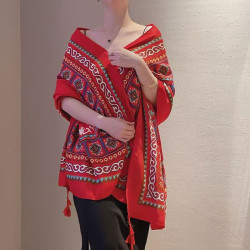 Ethnic style scarf shawl