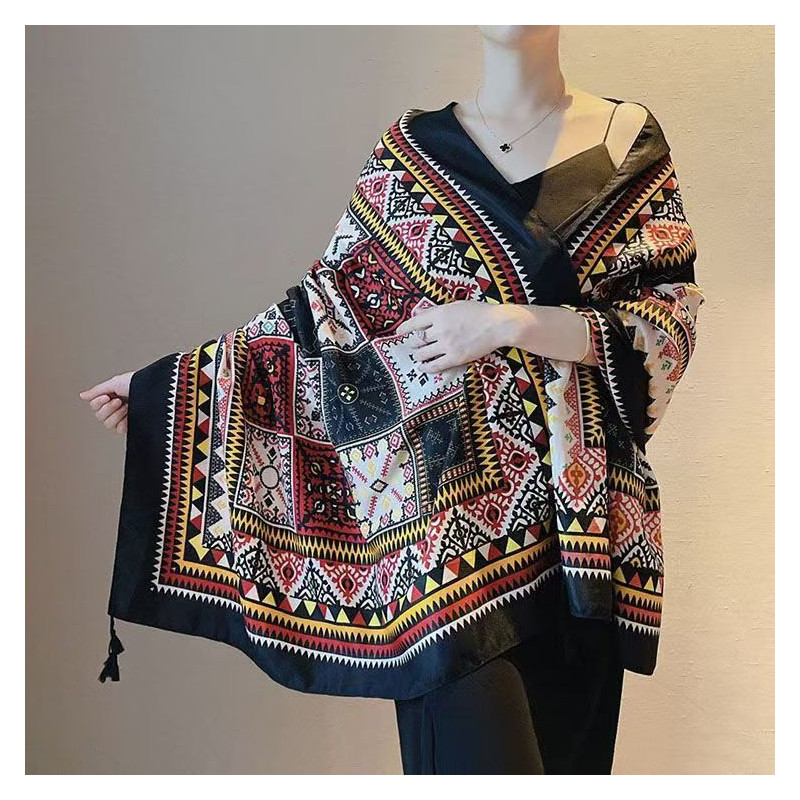 Ethnic style scarf shawl