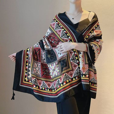 Ethnic style scarf shawl