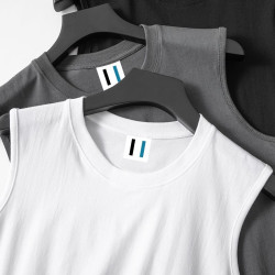 100% pure cotton T-shirt vest men's and women's loose casual undershirt