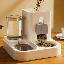 Cat bowl water and food integrated automatic feeder pet bowl dog bowl cat bowl two-in-one drinking fountain pet food utensils