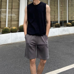 100% pure cotton T-shirt vest men's and women's loose casual undershirt