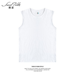 100% pure cotton T-shirt vest men's and women's loose casual undershirt