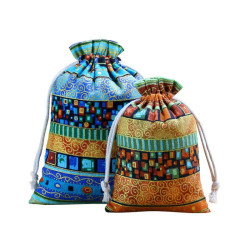Cotton and linen ethnic style Dragon Boat Festival sachet cloth bag portable sachet