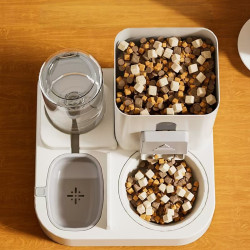 Cat bowl water and food integrated automatic feeder pet bowl dog bowl cat bowl two-in-one drinking fountain pet food utensils