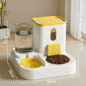 Cat bowl water and food integrated automatic feeder pet bowl dog bowl cat bowl two-in-one drinking fountain pet food utensils