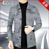 Woodpecker coat lapel short casual jacket men's jacket spring and autumn men's clothing