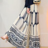 Miyake wide-leg trousers pleated trousers casual trousers niche design top pleated high-end French slimming printed trousers