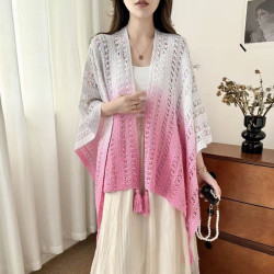 Women's tie-dye ethnic style shawl coat