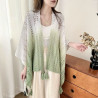 Women's tie-dye ethnic style shawl coat
