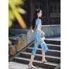 New Swiss Net Cheongsam Retro Republic of China Style Gentle Daily High-end Dress