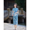 New Swiss Net Cheongsam Retro Republic of China Style Gentle Daily High-end Dress