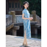 New Swiss Net Cheongsam Retro Republic of China Style Gentle Daily High-end Dress