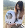 Cat bag portable bag for going out, space capsule breathable backpack, cat school bag, large capacity, cat take-out pet supplies
