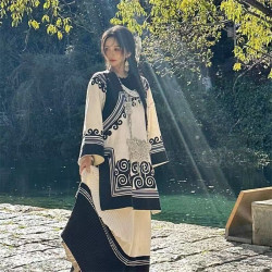 Miaojiang girl pink Yi ethnic style clothing Yunnan ethnic minority clothing female