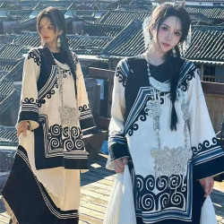Miaojiang girl pink Yi ethnic style clothing Yunnan ethnic minority clothing female