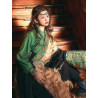 Tibetan Lhasa green robe