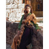 Tibetan Lhasa green robe