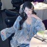 New Chinese style jacket for women in spring, new style, fashionable, embroidered, heavy velvet suit