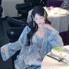 New Chinese style jacket for women in spring, new style, fashionable, embroidered, heavy velvet suit