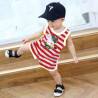 Children's boys' vest summer baby cotton children's baby striped sleeveless vest