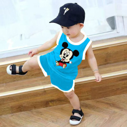 Children's boys' vest summer baby cotton children's baby striped sleeveless vest