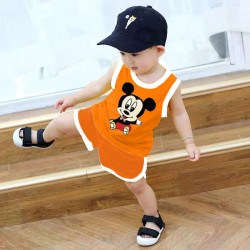 Children's boys' vest summer baby cotton children's baby striped sleeveless vest
