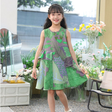 Girls' dress summer skirt new princess children's fashion thin sleeveless skirt