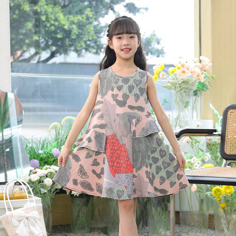 Girls' dress summer skirt new princess children's fashion thin sleeveless skirt