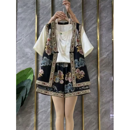Large size Chinese style high-end fashion suit