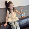 Girls' sleeveless top, doll shirt, children's baby cotton shirt, little girl's western vest top