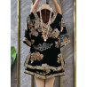 New Chinese style fashion suit national style buttoned medium and long two-piece suit