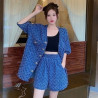 Plus size women's clothing 2025 summer new fat mm fashion temperament casual set women's hide flesh slim loose two-piece set