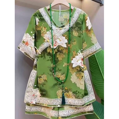 Vintage heavy embroidery