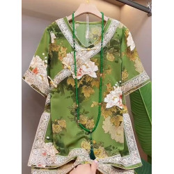 Vintage heavy embroidery
