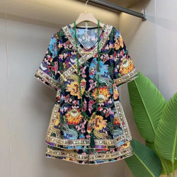 Vintage heavy embroidery