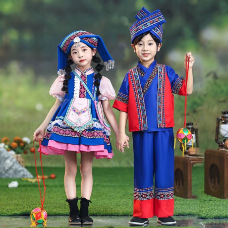 June 1st Children's Zhuang Clothing Achang Children's Performance Clothing Lolita Clothing