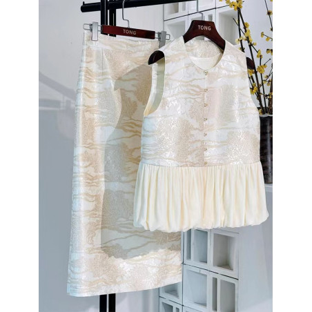 New Chinese style outfit with light luxury and high-end Chanel style