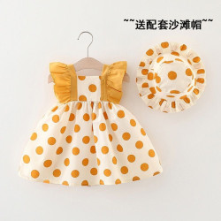 Girls' dress 1-3 baby baby princess skirt temperament hooded skirt girl doll skirt broken flowers
