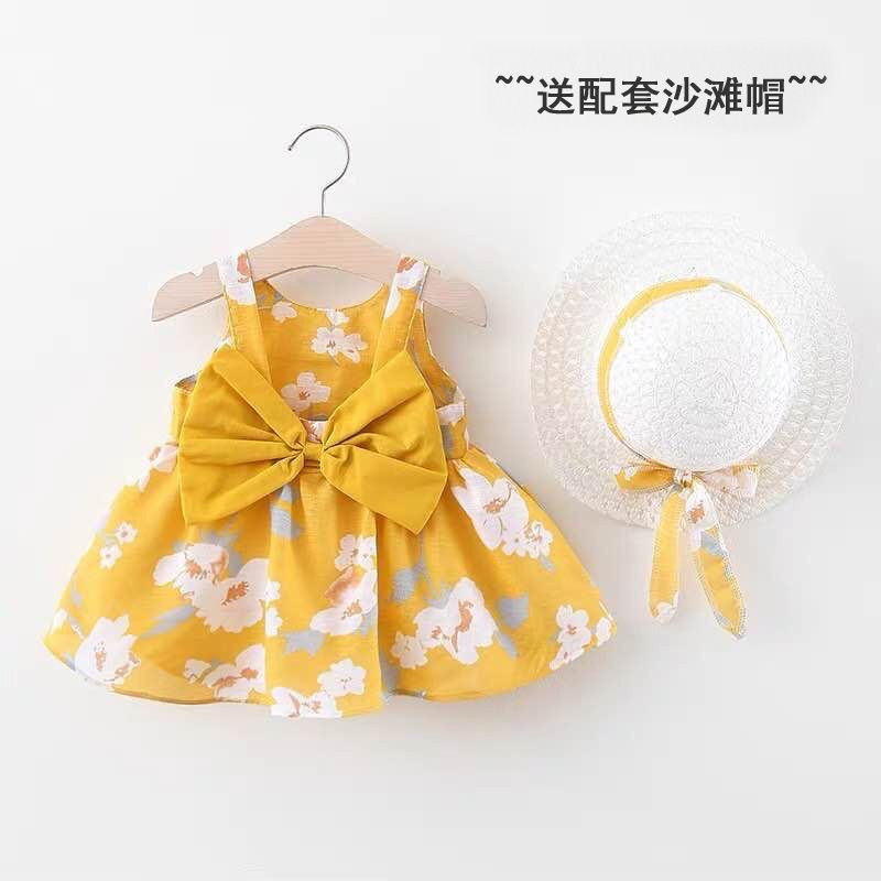 Girls' dress 1-3 baby baby princess skirt temperament hooded skirt girl doll skirt broken flowers