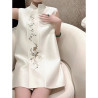 New Chinese style embroidered sleeveless dress high-end