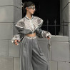 New Chinese style cold series high-end light luxury national style high waist slimming outfit for women